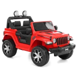 Masina de jucarie cu baterie - JEEP WRANGLER RUBICON RED