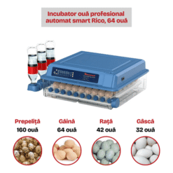 Alternative view of Incubator 64 Ouă Profesional Automat Smart Rico