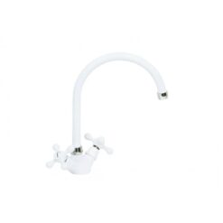 Baterie bucatarie retro alba