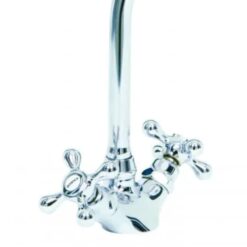 Alternative view of Baterie bucatarie retro crom