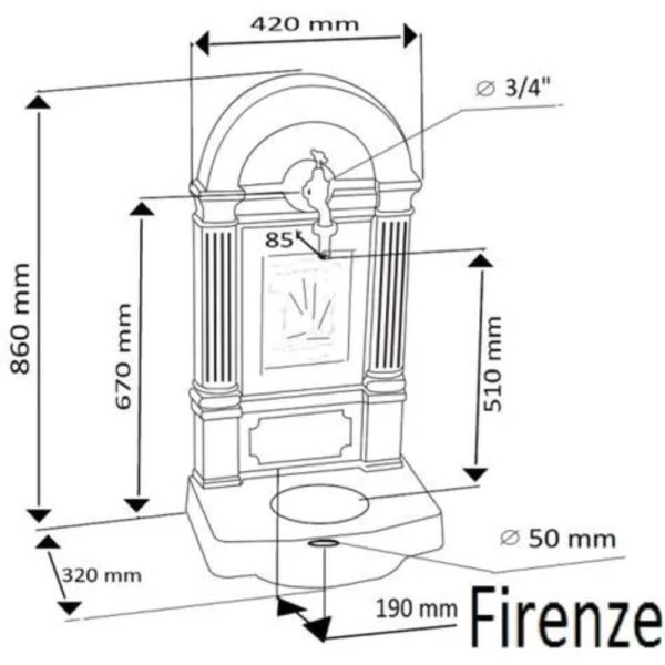 Cismea de Gradina Firenze 2512 v2