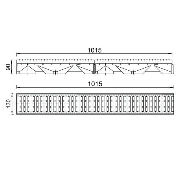 Rigola Beton, Styron 100 cm - imagine 3