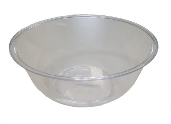 Bol din plastic alimentar transparent, capacitate 4 l