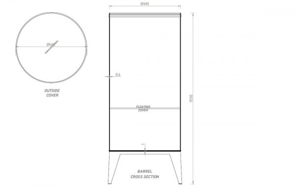 Butoi Inox Vin 400 L, Resigilat - imagine 2