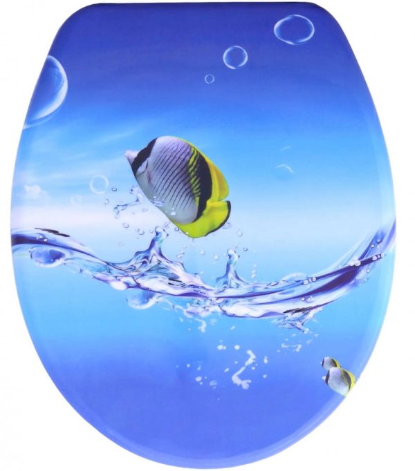 Capac WC Duroplast Soft-Close si buton cu sistem de apasare pestisor - imagine 2