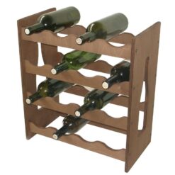 Suport din Lemn de mesteacan pentru 16 sticle