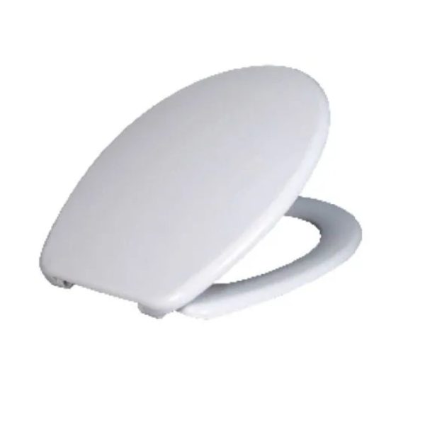 Capac WC Duroplast Soft-Close si buton cu sistem de apasare alb - imagine 3