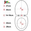 Capac WC Duroplast Soft-Close si buton cu sistem de apasare alb - imagine 2