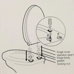Alternative view of Capac WC Duroplast Soft-Close si buton cu sistem de apasare