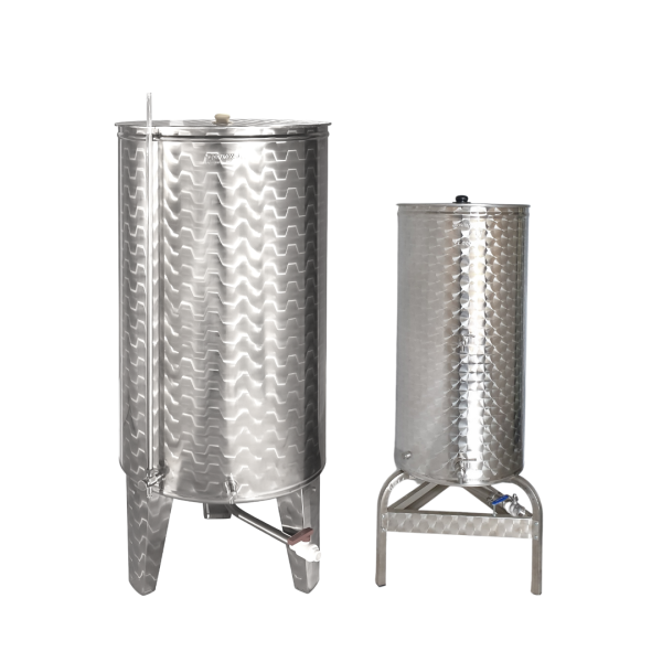 Butoi Inox 100 L cu fund conic 10°