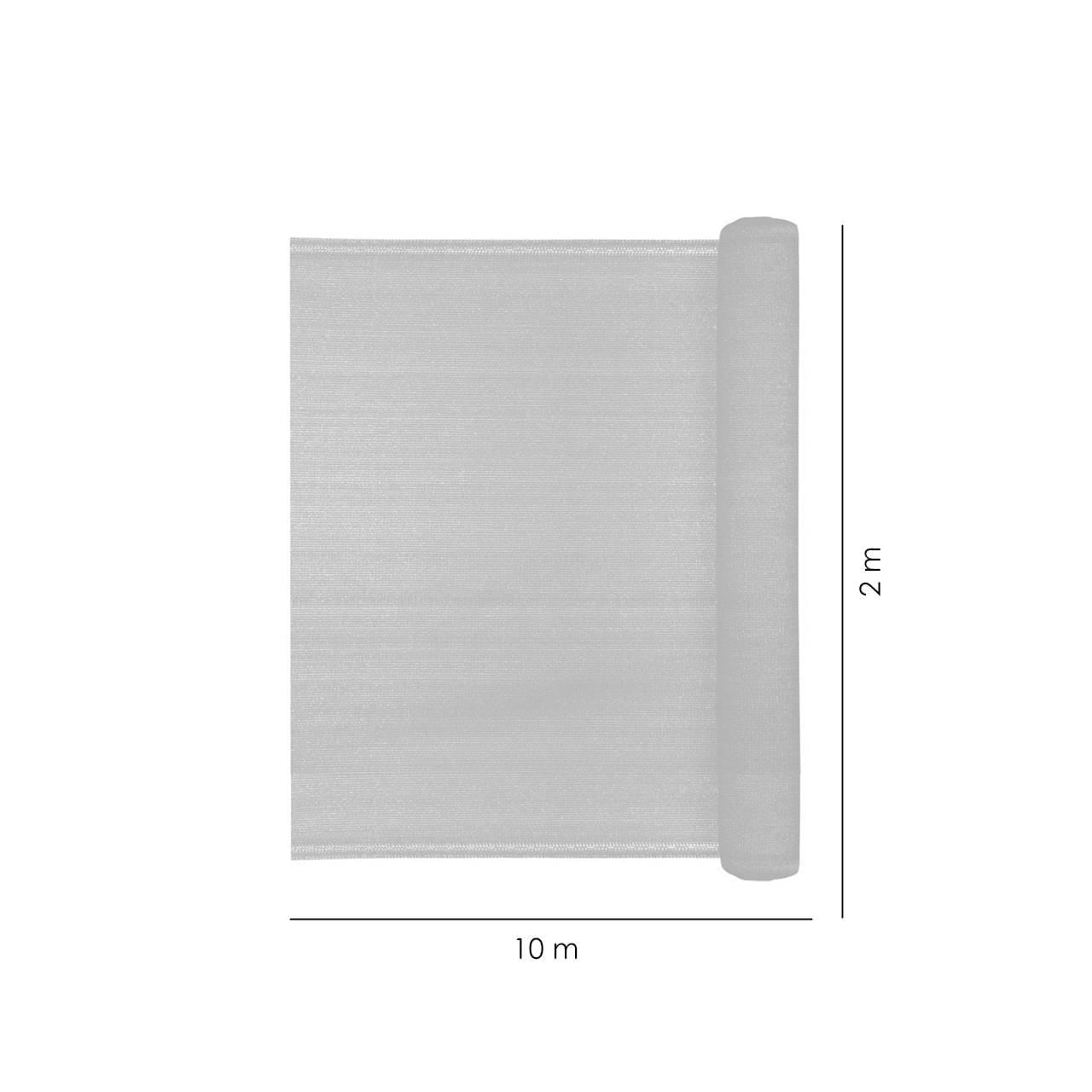 Plasa Umbrire Culoare Antracit 2 x 10 m, Grad de Umbrire 80 gr/m2, Tratata UV - imagine 8
