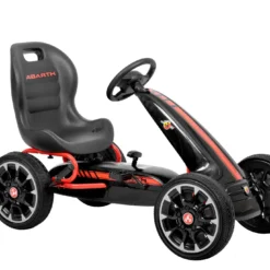 Kart cu pedale pentru copii - ABARTH-BLACK