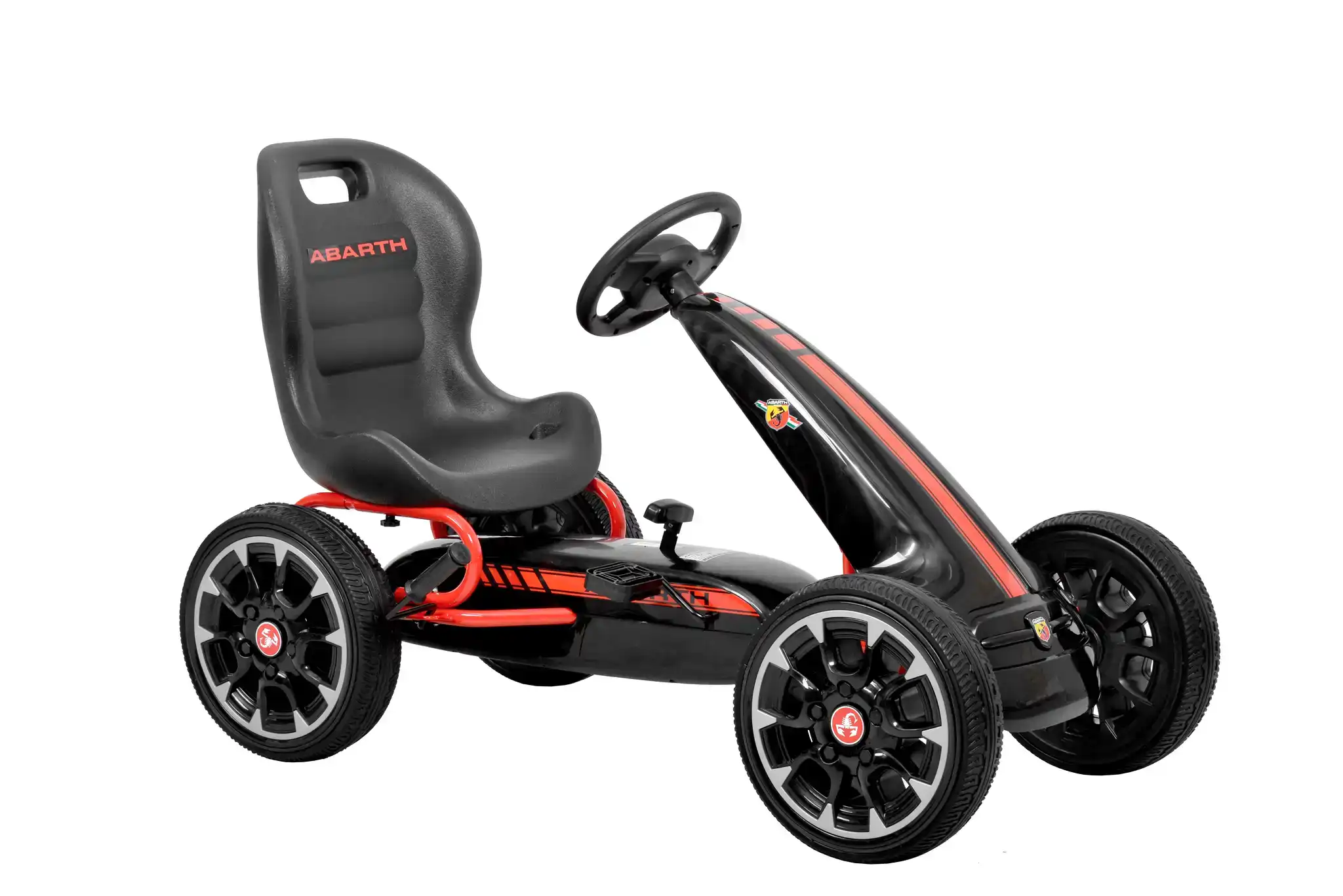 Kart cu pedale pentru copii - ABARTH-BLACK