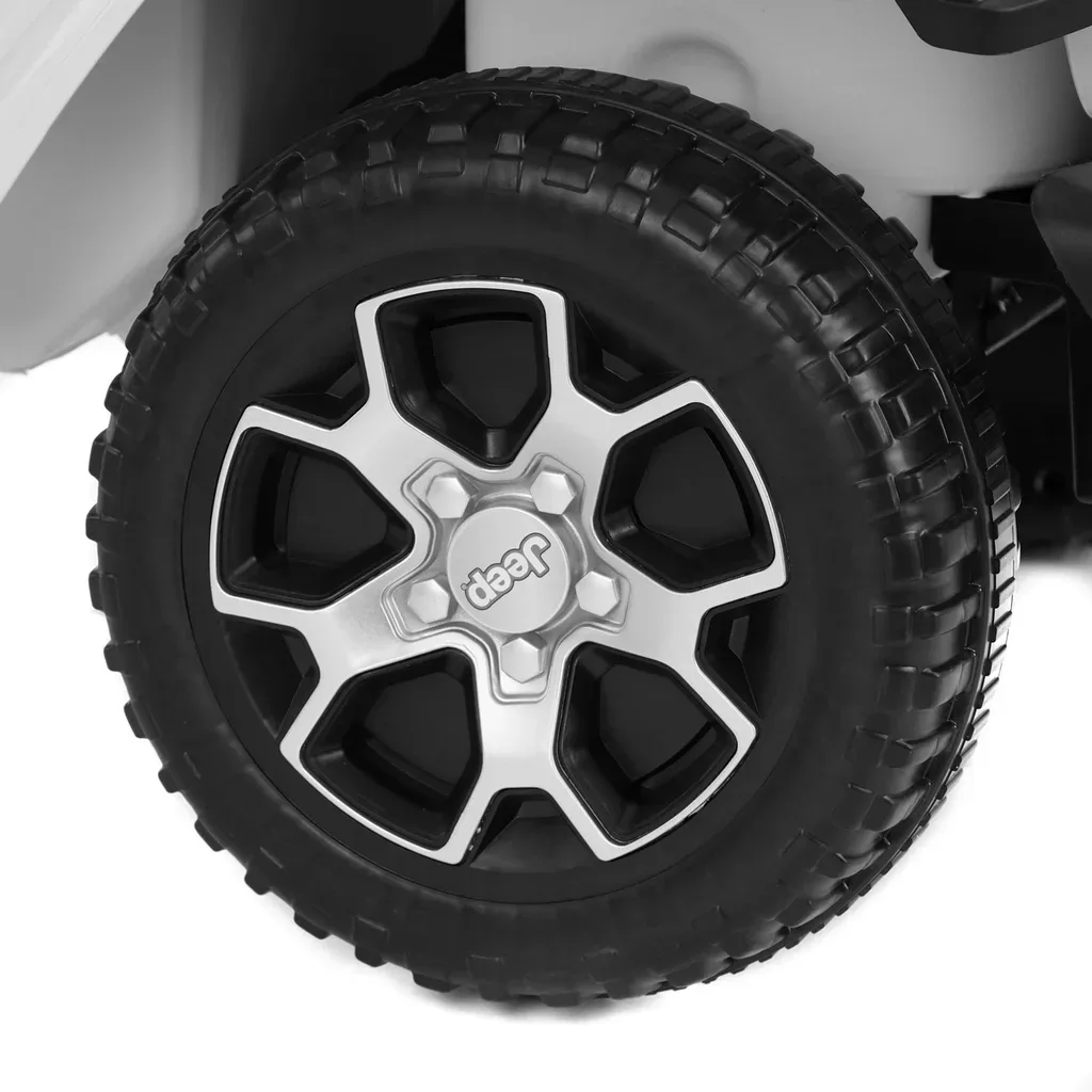 Masina de jucarie cu baterie - JEEP WRANGLER RUBICON WHITE - imagine 12