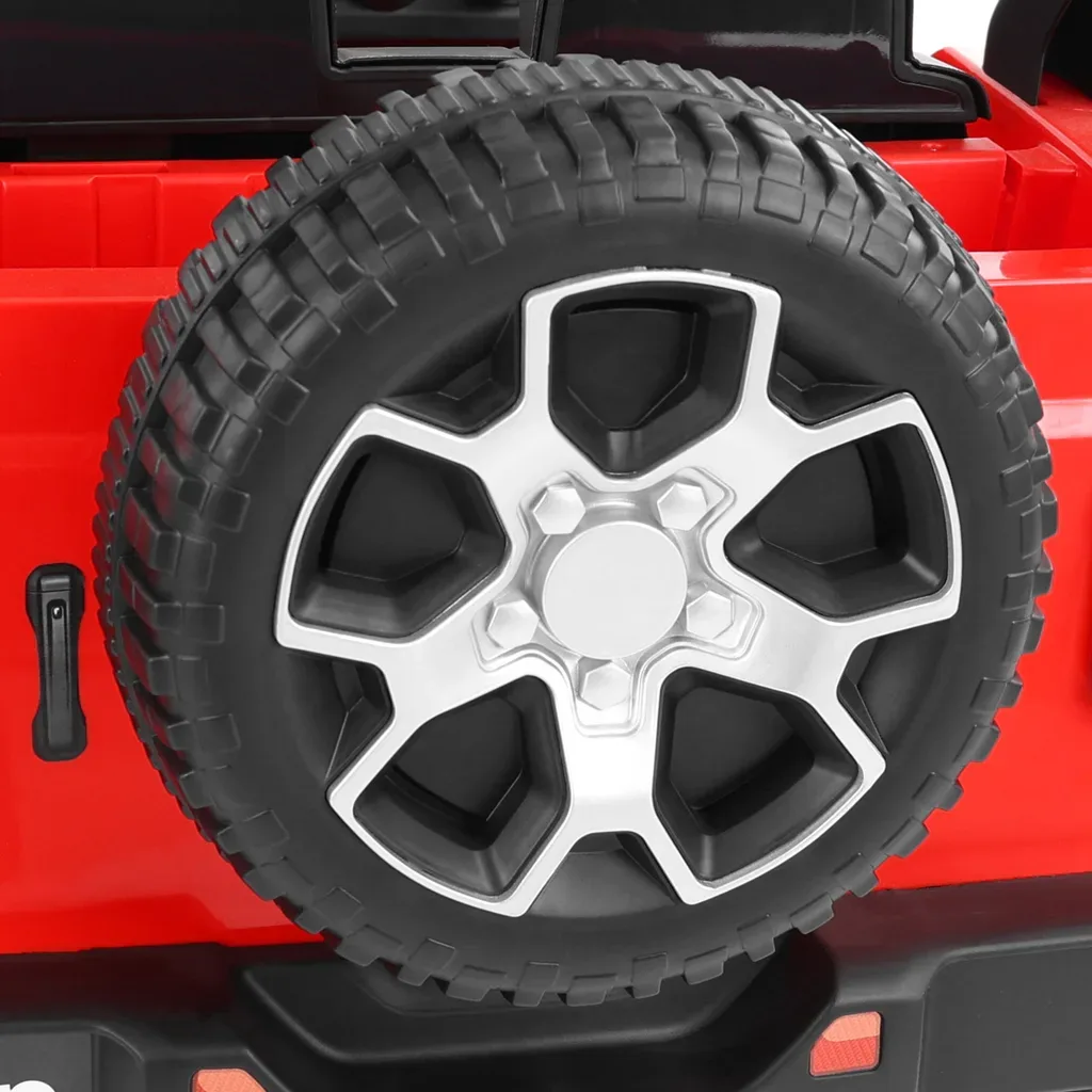 Masina de jucarie cu baterie - JEEP WRANGLER RUBICON RED - imagine 7