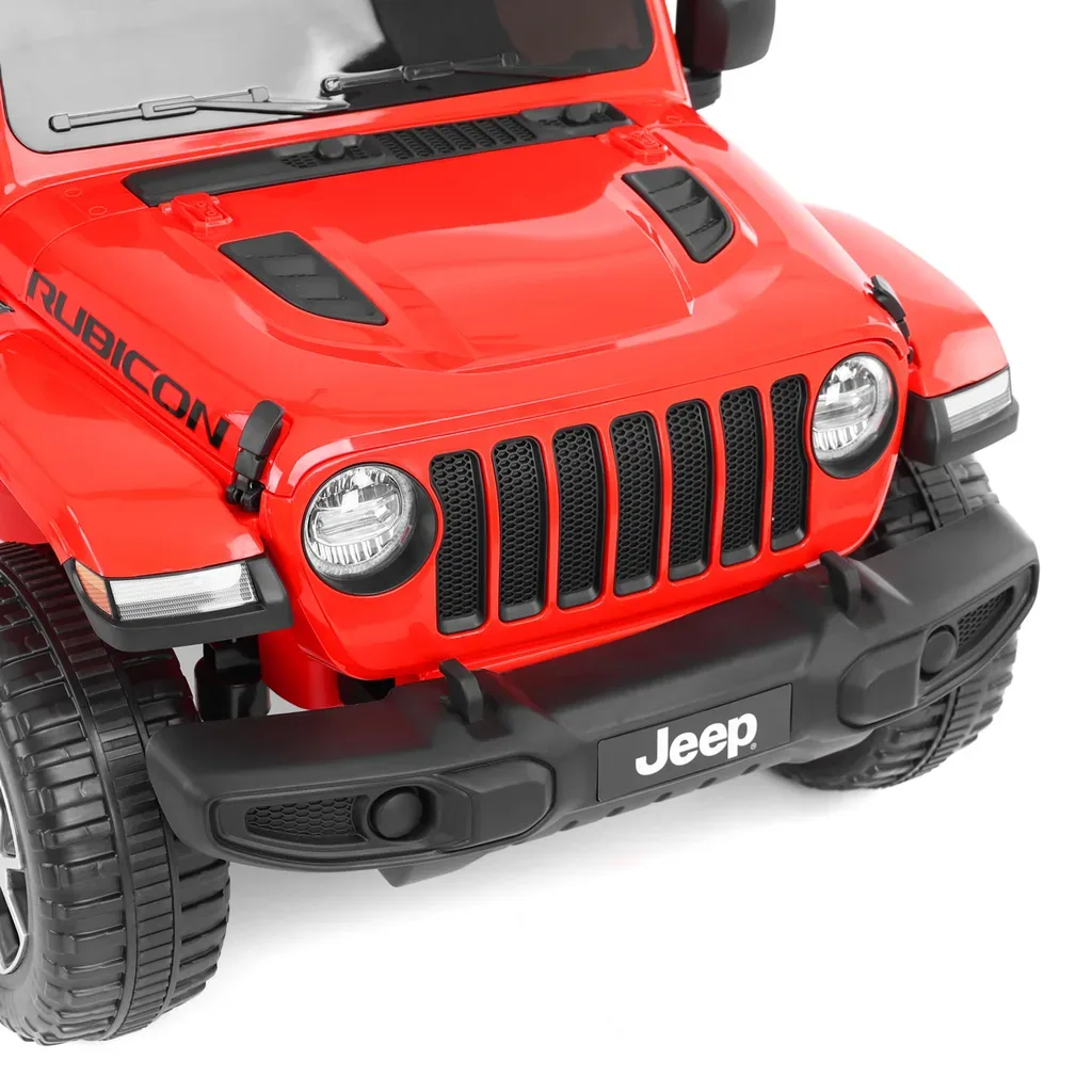 Masina de jucarie cu baterie - JEEP WRANGLER RUBICON RED - imagine 9