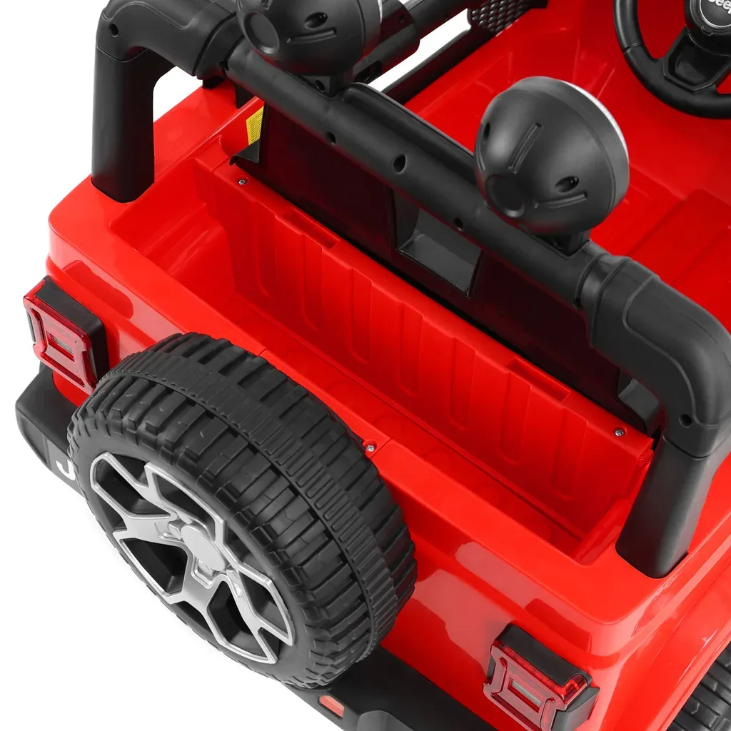 Masina de jucarie cu baterie - JEEP WRANGLER RUBICON RED - imagine 11