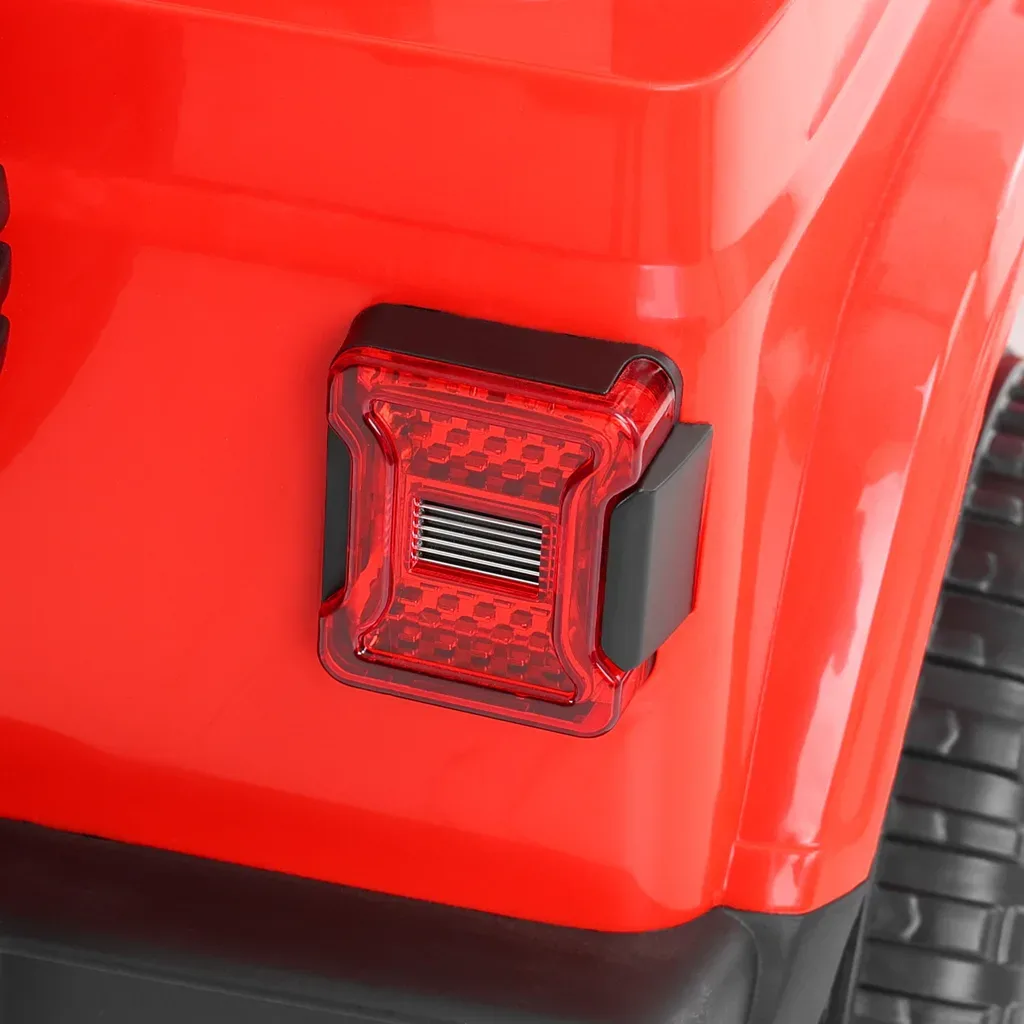 Masina de jucarie cu baterie - JEEP WRANGLER RUBICON RED - imagine 14