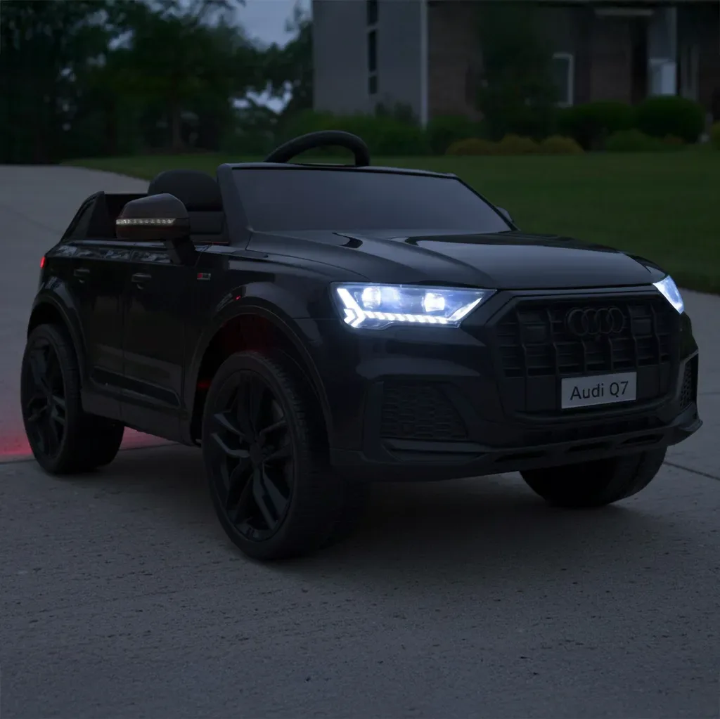 Masină de jucărie cu baterie - AUDI Q7 BLACK - imagine 8