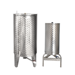 Alternative view of Butoi Inox 300 L cu fund conic 10°