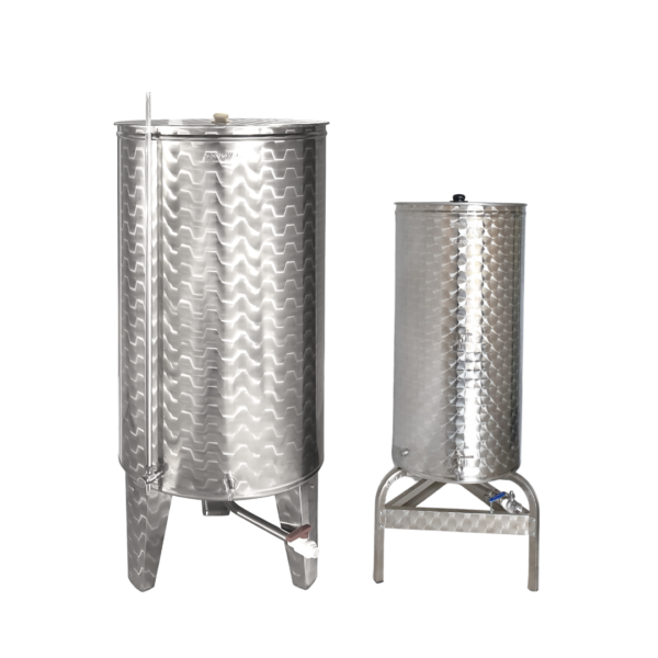Butoi Inox 200 L cu fund conic 10° - imagine 2
