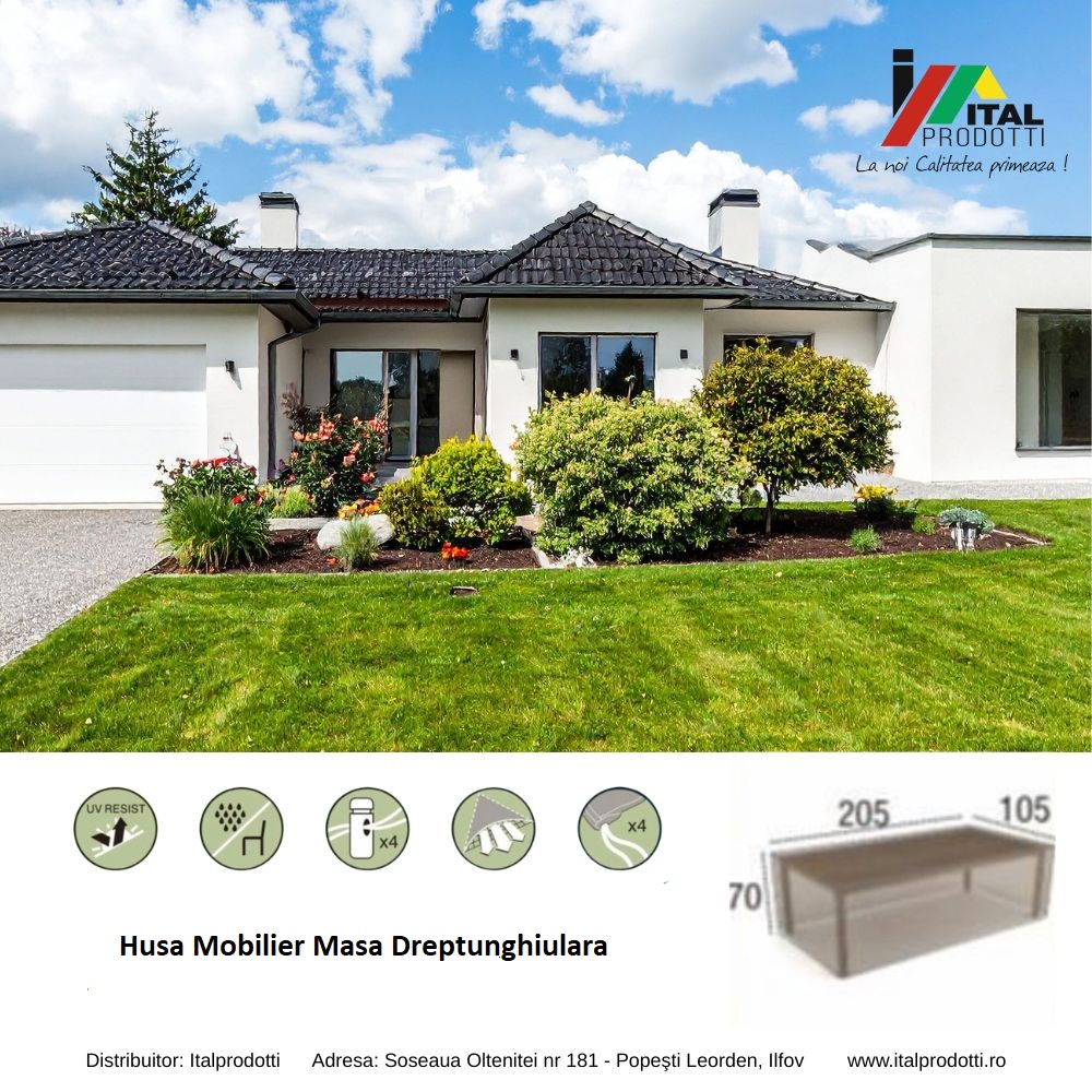 Husa Mobilier Masa Dreptunghiulara 205x105x70 cm