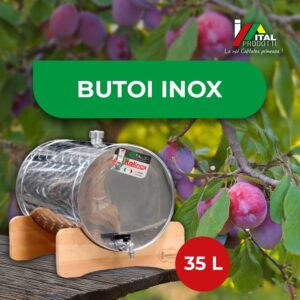 Butoi Inox Tuica 35 L cu dop, Italinox