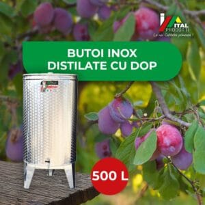 Butoi Inox Tuica 500 L cu dop, Italinox