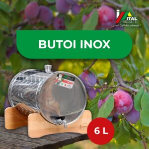 Butoi Inox Tuica 6 L cu dop, Italinox