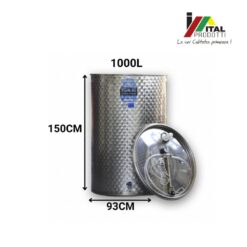 Alternative view of Cisterna Inox Vin 1000 L, Toscana Inox