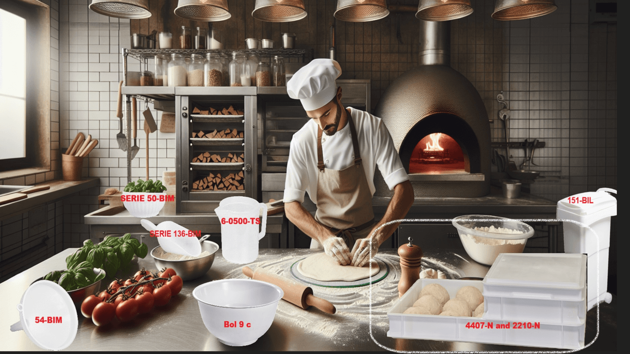Cutie Profesională Pentru Aluat Pizza 60x40x70 cm - imagine 8