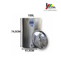 Alternative view of Cisterna Inox Vin 100 l, Toscana Inox