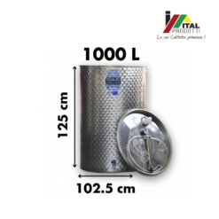 Cisterna Inox Vin 1000 L, Toscana Inox - imagine 2