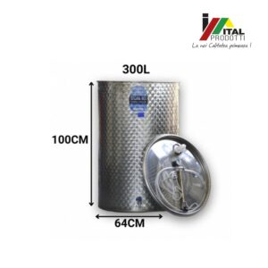 Cistena Inox Vin 300 l, Toscana Inox