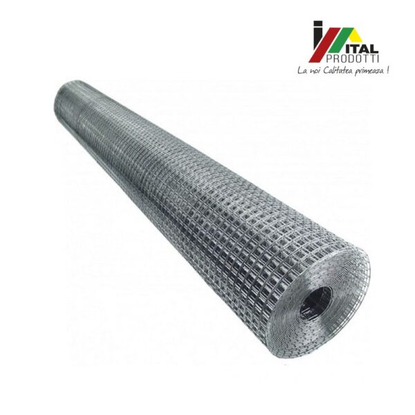 Plasa Sarma Galvanizata, rola 1x10 metri, ochiuri 12.7x12.7mm, grosime 1 mm