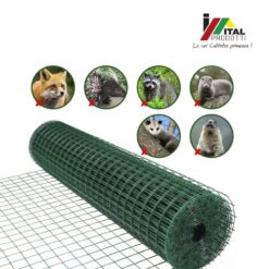 Plasă Oțel Plastifiată 1x10 m, Ochiuri 76.2 x 63.5 mm