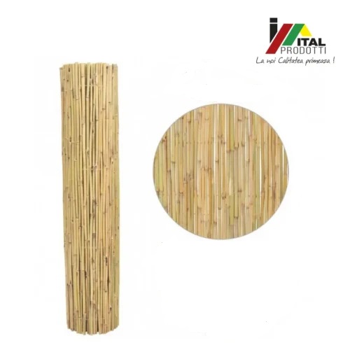 Gard din Bambus Natural 1.5 x 5 m - imagine 2