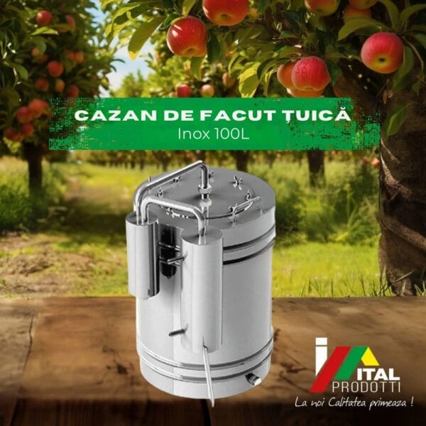 Cazan/Aparat de facut Tuica din Inox 100 L