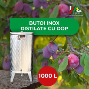 Butoi Inox Tuica 1000 L cu dop, Italinox