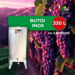 Butoi de Inox pentru Vin 320 L (3 robineți), Italinox